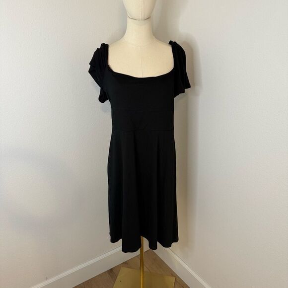 [Boden] Black Flutter Sleeve Mini Sundress- Size 10R - Picture 1 of 7